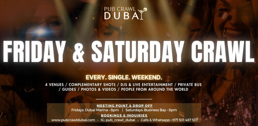 Friday & Saturday Pub Crawl Dubai